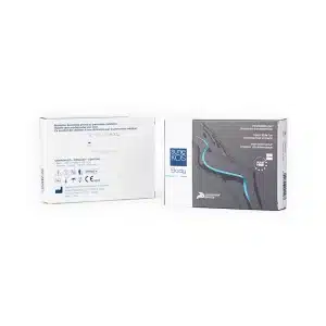 The image shows two boxes of medical products. The box on the left contains text in multiple languages and safety information, while the box on the right has a grey design featuring an outline of a human body and is labeled 'SUNEKOS® BODY'.