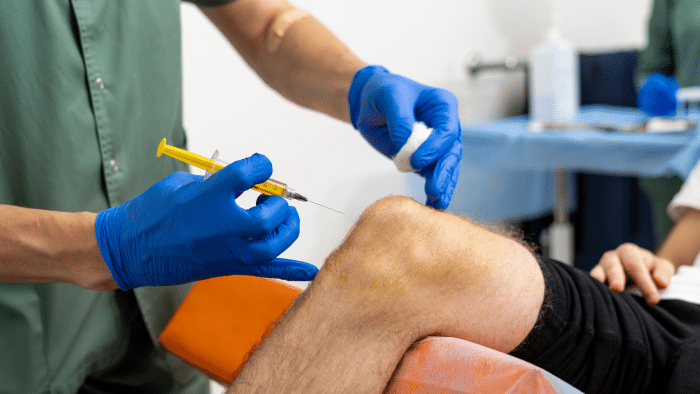 Knee injections.