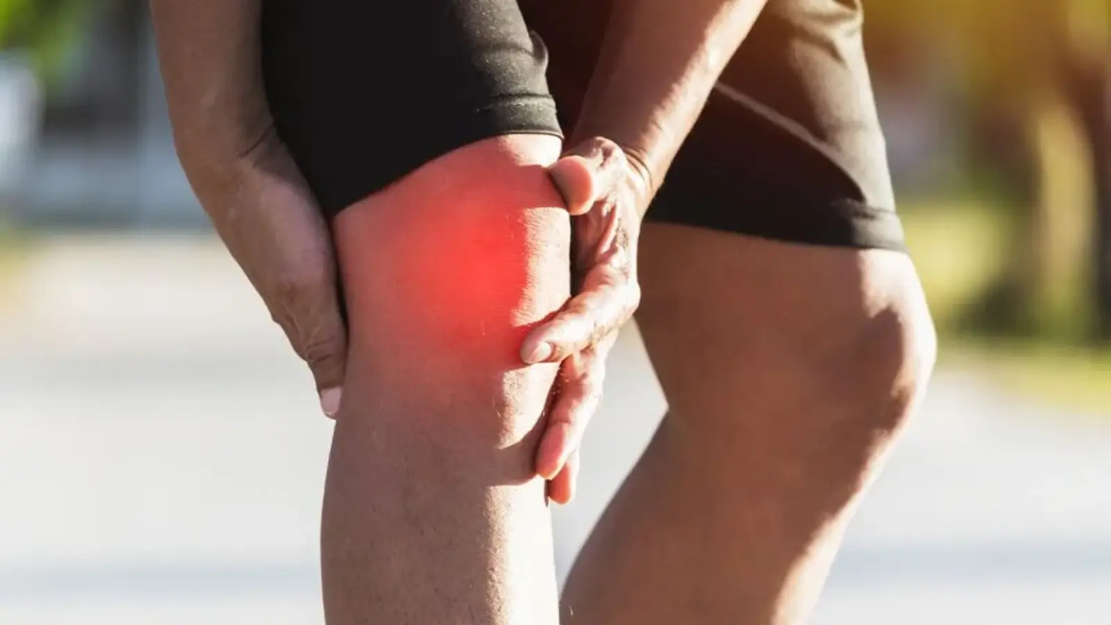 Knee pain.