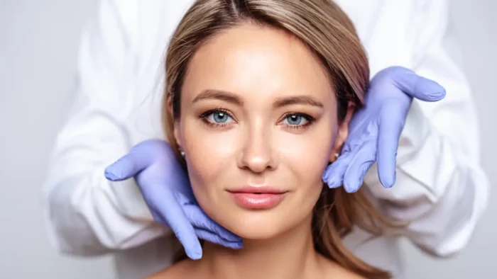 Woman with a doctor.