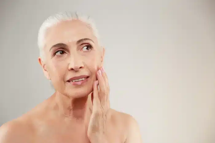 Elderly woman.
