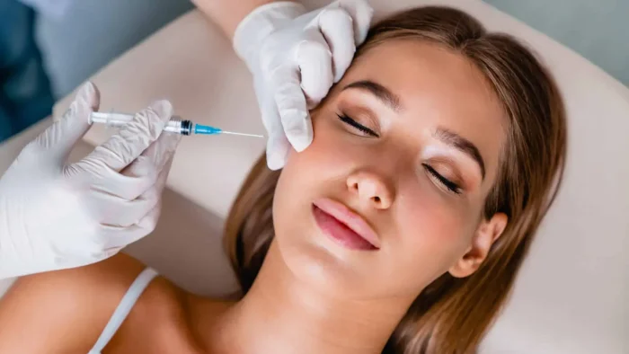 Facial injection.