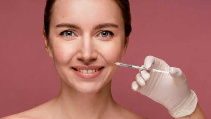 Facial injection.