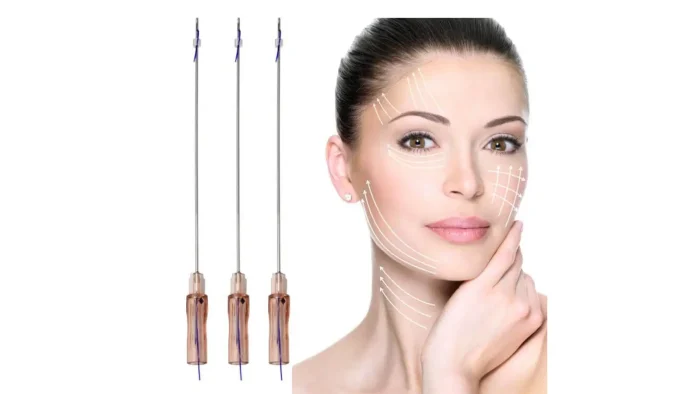 Facial threading.
