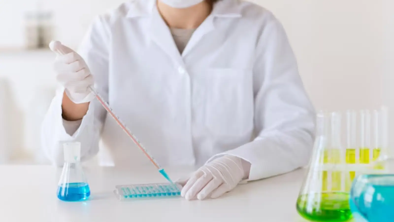 Person in lab.