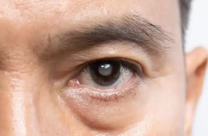 Person's eye in close up.