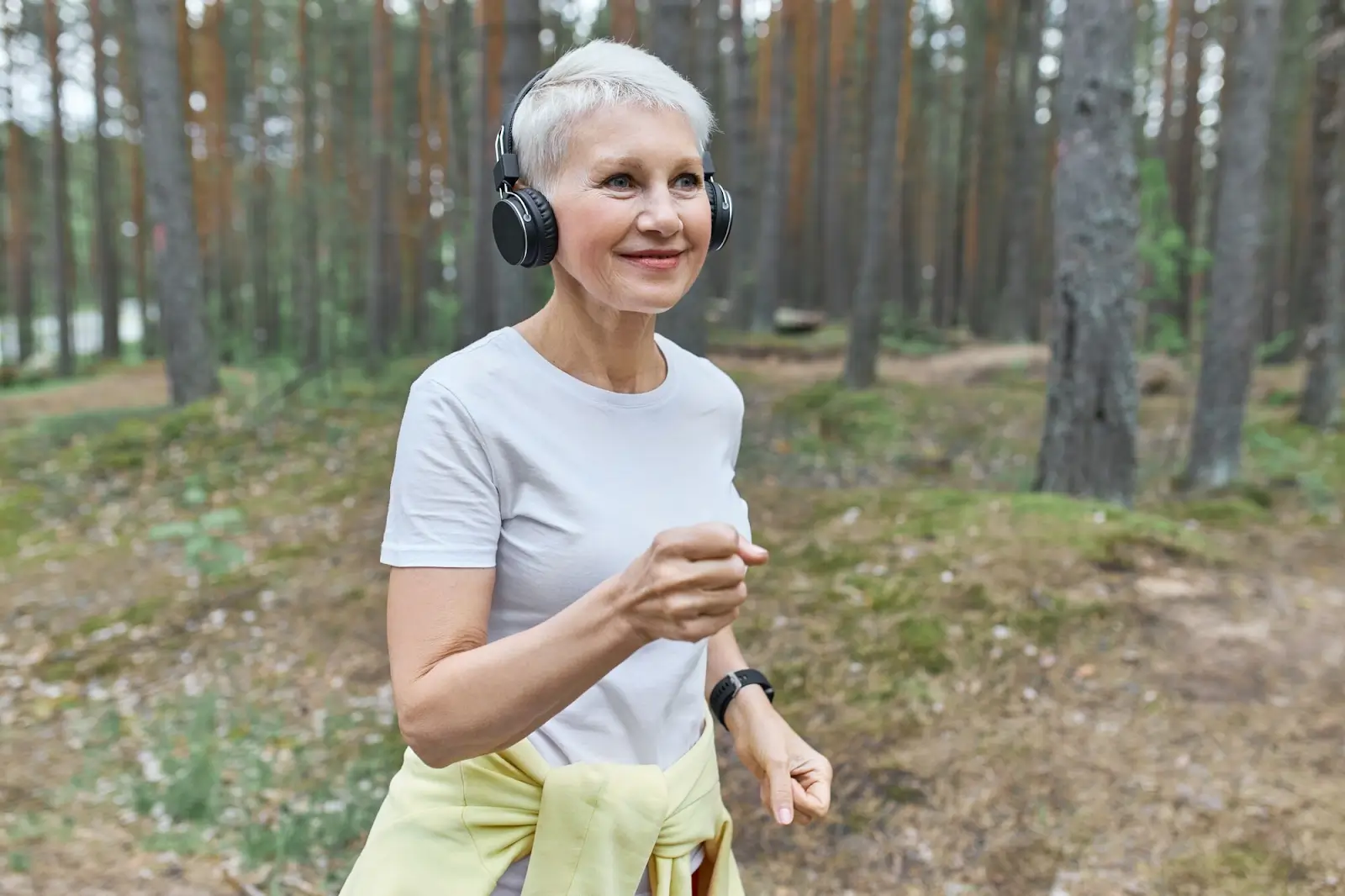 Person jogging.