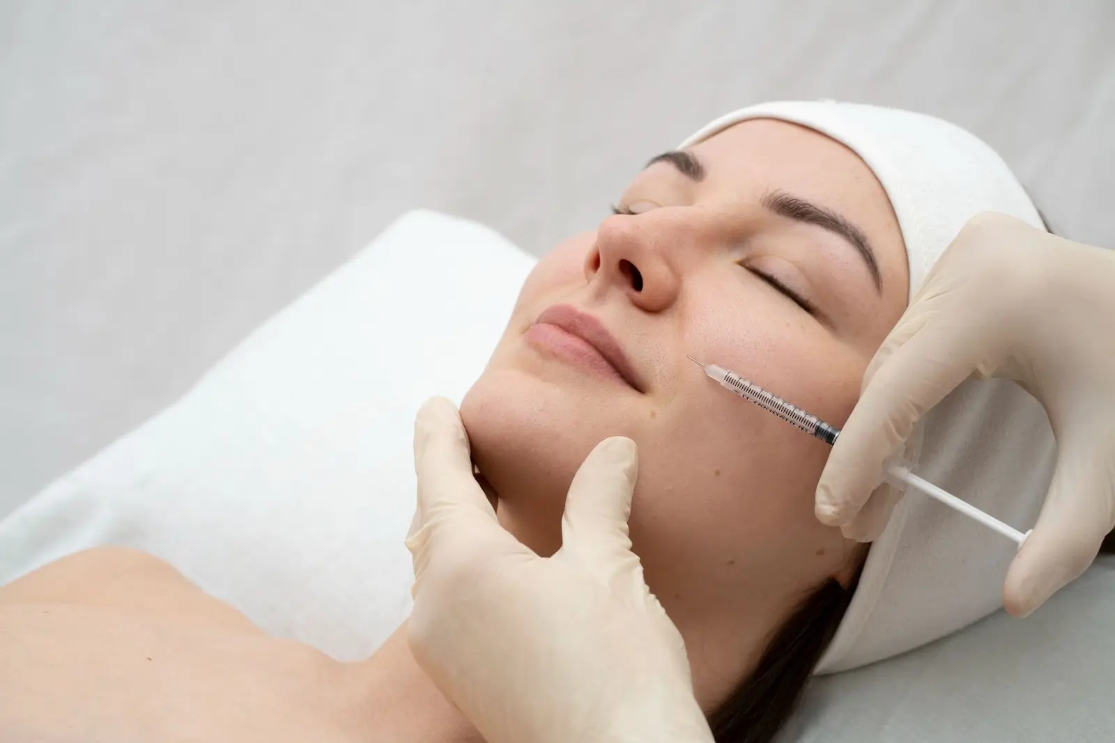 Person getting treatment.