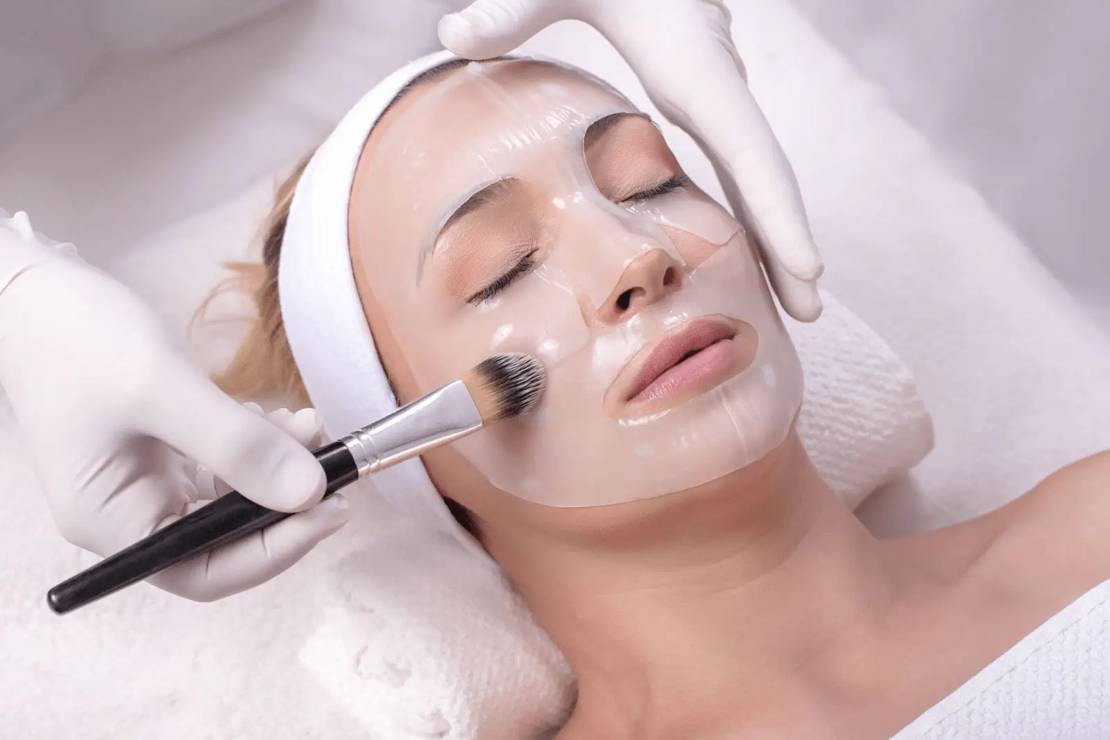 A person lying down with PRX-T33 treatment.